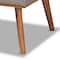 Baxton Studio Odessa Mid-Century Modern Grey Fabric and Walnut Brown Finished Wood 5-Piece Dining Nook Set 175-10843-10842-10980-10840-Zoro - alternate 7